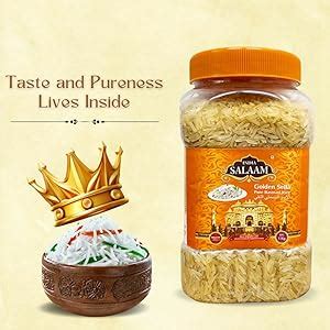 INDIA SALAAM Golden Sella Basmati Rice – 1kg Jar | Extra Long Grain ...