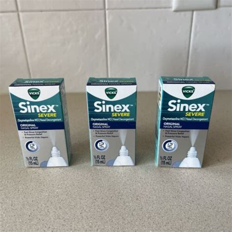3 Pack Vicks Sinex Severe Ultra Nasal Decongestant India | Ubuy