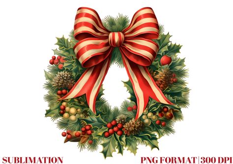 Watercolor Christmas Wreath Clipart Graphic by Mirawillson · Creative ...