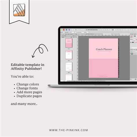 PLR Coach Planner for Affinity Publisher — The Pink Ink Shop