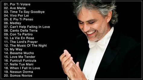 Andrea Bocelli Greatest Hits Full Album Live -- Best Songs Of Andrea ...