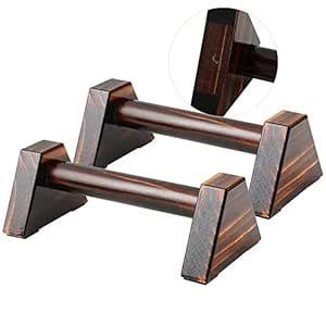 Buy Push-up Stand, 2 PCS Wood Pushup Bars Non-Slip Base Exercise Home ...