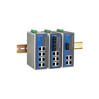 MOXA EDS-305 v2.1 5 10/100BaseT(X) Ports, Smart Relay Output Alarm ...