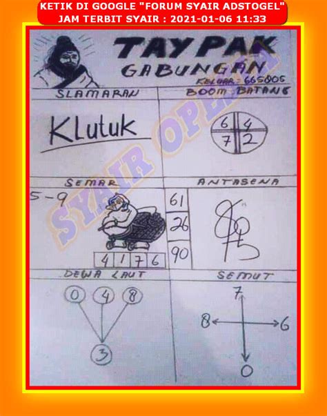 syair hk rabu 11 januari 2023