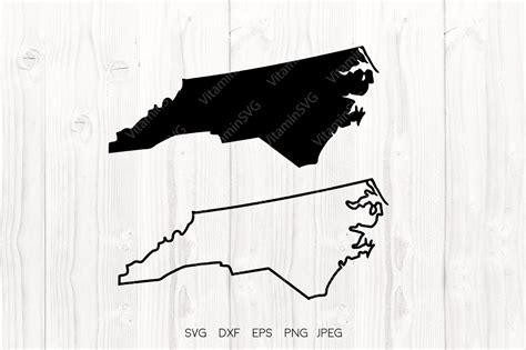 North Carolina Shape Svg Graphic by VitaminSVG · Creative Fabrica