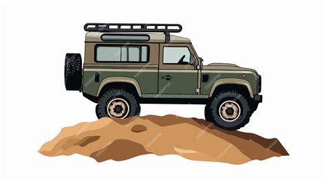 Land rover defender with roll bars and winch offroad vehicle adventure ...