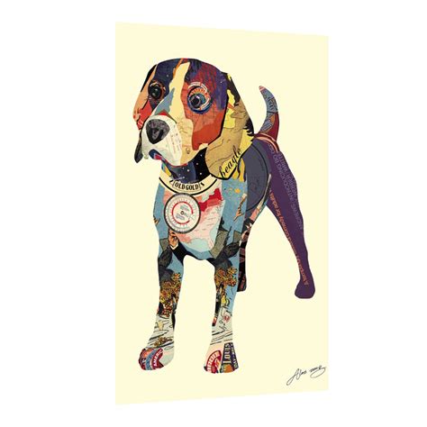 Canvas Painting Wall Art Print Picture Strech Beagle Dog Decorative Pa ...