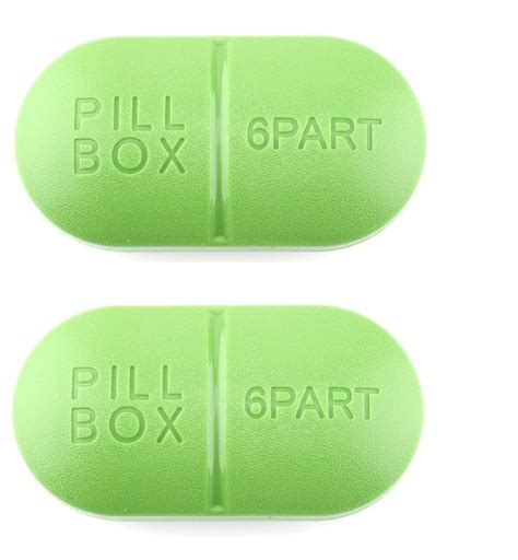 Cyrox Portable 6 Part Slots Compartment Pill Box Medicine Case ...