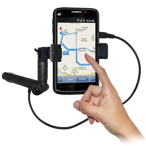 Amzer Lighter Socket Phone Mount with Charging and Case System for ZTE ...