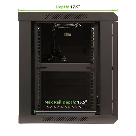 Buy navepoint 9u wall mount network server 19 inch it cabinet rack ...