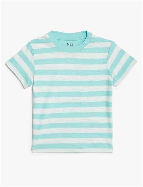 Buy 3pk Pure Cotton Printed T-Shirts at Marks & Spencer