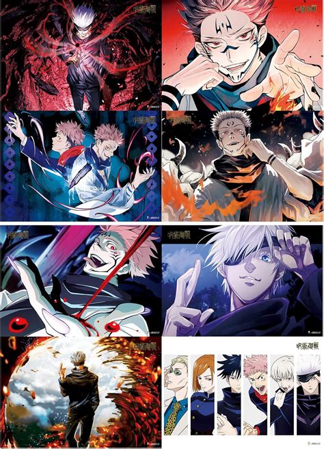Jujutsu Kaisen Posters Japanese Anime Poster Art Prints for Home Wall ...