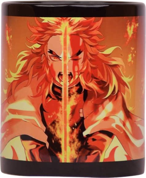 OFFO Black Ceramic Demon Slayer Anime Rengoku Sweet Gift & Great ...