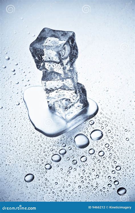 Ice cubes melting stock photo. Image of water, mixed, chilled - 9466212