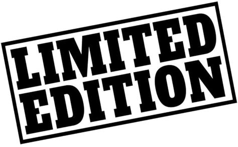 Buy Limited Edition Black Decal Sticker (set of 2) - 3"x5" Online in ...