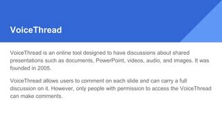 Image result for Examples of VoiceThread PowerPoint with Audio