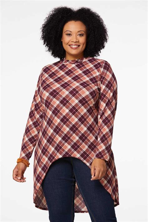High Low Plus Size Tunics