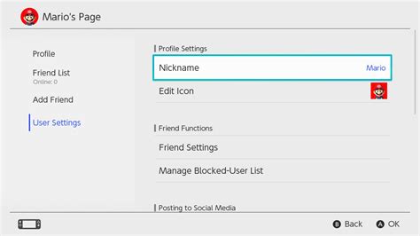 Image result for Nintendo Switch User Settings