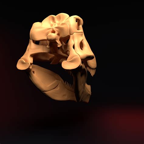 Tyrannosaurus Rex Skull - 3D Model by artgeorg