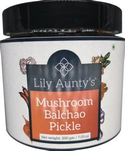 Lily Aunty's Mushroom Balchao Pickle | 200g (Pack of 1)| Kitchen ...