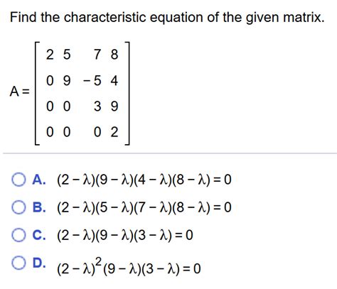 Image result for Characteristic Matrix