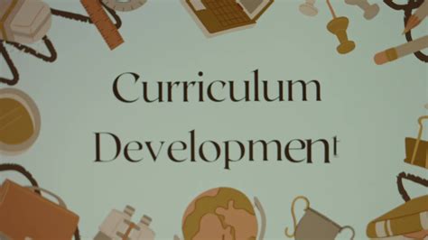 Curriculum development inscription on background with one by one ...