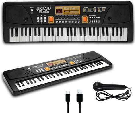 Buy Gooyo GY-630A1 61-Key Musical Piano Keyboard with Microphone | 10 ...
