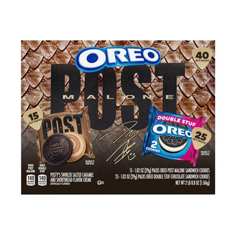 Post Malone & Oreo Double Stuf Cookies Variety Pack, 40 pk./1.02 oz ...
