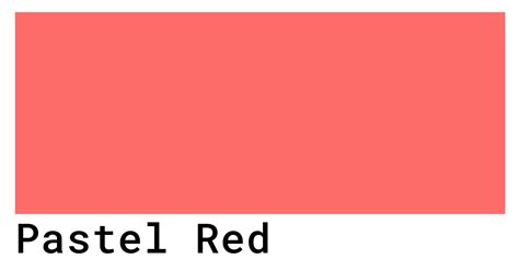 What Colour Code Is Pastel Red at Gwen Green blog