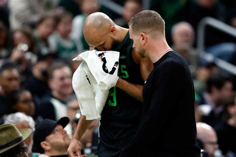Derrick White explained what happened when his teeth got knocked out ...