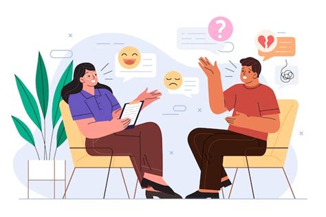 Hand drawn life coaching illustration | Premium Vector