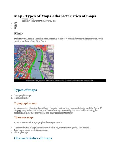 Understanding Map Types and Characteristics: A Guide to Topographic and ...