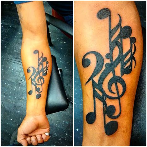 Image result for Music Note Tattoo Designs