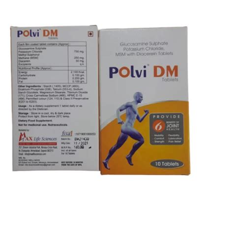 Glucosamine Sulphate Potassium Chloride Diacerein Tablets - Trium ...