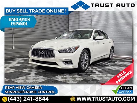 Used 2018 INFINITI Q50 3.0t LUXE Sedan for sale in Sykesville, MD at Trust Auto | VIN ...