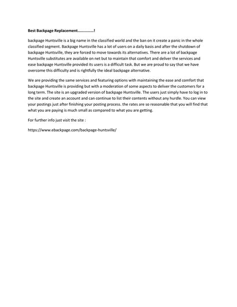 PPT - Backpage Huntsville !! PowerPoint Presentation, free download ...