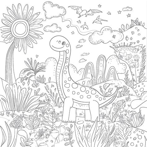 Dinosaurs Coloring Pages [2025]