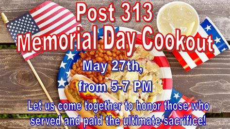 Post 313 Memorial Day Cookout, 1794 Bryan Station Rd. , 40505 ...