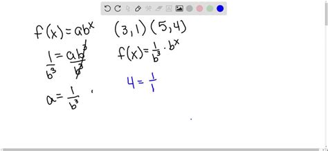 Find an Exponential Function From 2 Points 的图像结果
