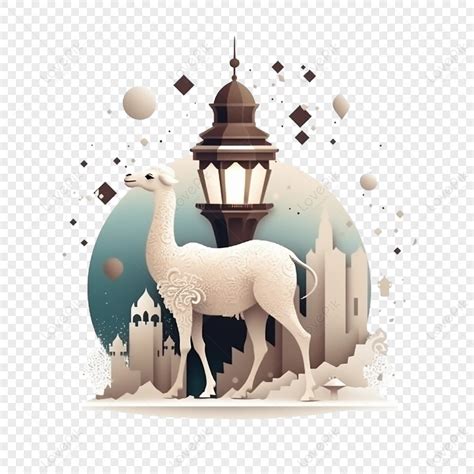 Cordero Blanco Para Eid Al Adha,ilustración,estrellas PNG Imágenes ...