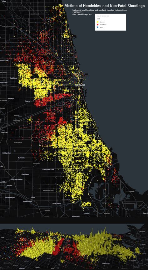 Chicago Victims of Homicides Mapped - Vivid Maps