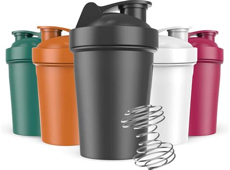 CocoAtals Protein Shaker Bottles, 5 Pack, 20 Oz, Leakproof, BPA-Free ...