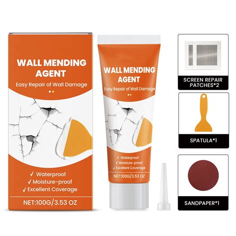 Wall Mending Agent,Spackle Wall Repair Kit,Drywall Repair Patch Kit ...