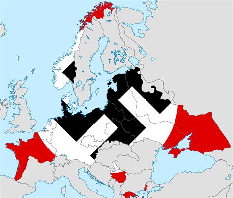Third Reich flag map (1942) by Yugomeister on DeviantArt