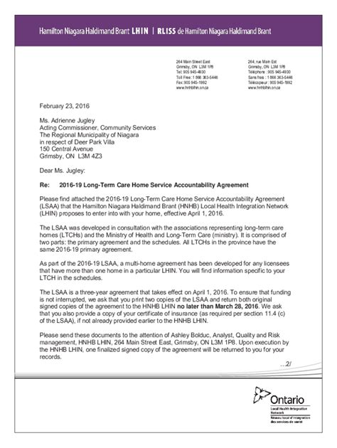 Fillable Online 2016-19 Long-term Care Home Service Accountability ...