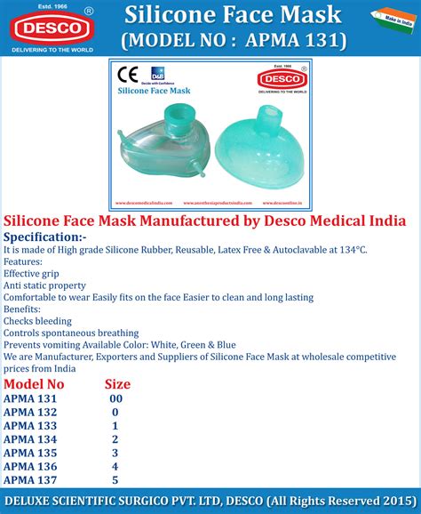 Silicone Face Mask Manufacturers, Exporters & Suppliers India