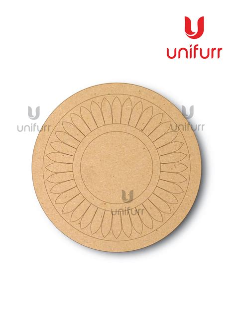 Mandala Flower 12 -Lipan Pre-marked MDF – Unifurr
