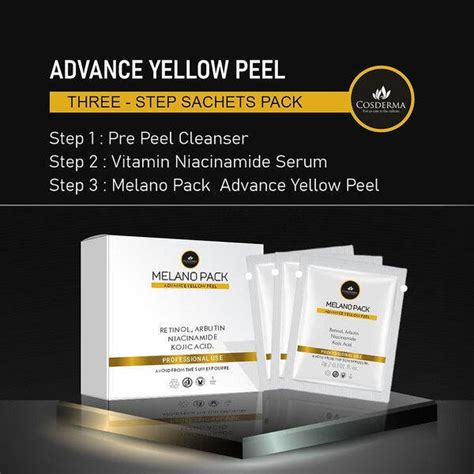 Cosderma Melano Pack Advance Yellow Peel + Depigmentation Peel – COSDERMA