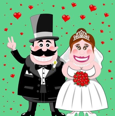 Fat Bride Cartoon 的图像结果