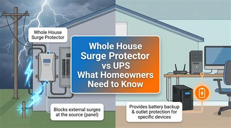 Whole House Surge Protector vs UPS What Homeowners Need to Know in 2026